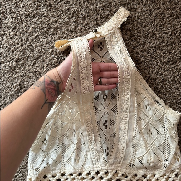 Open Back Crochet Tank - Picture 2 of 5